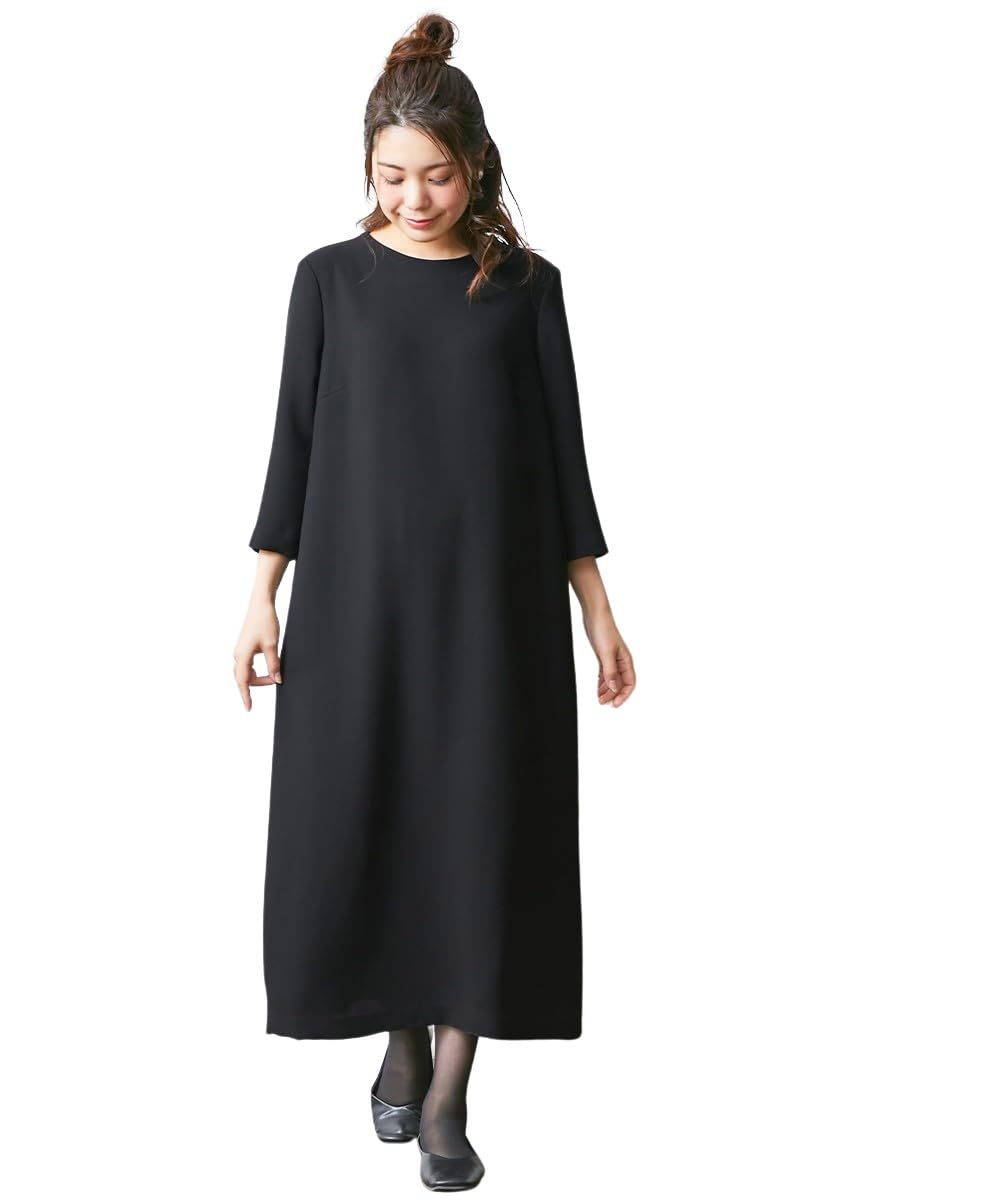 パール リボン ワンピース ブラックフォーマル 喪服 礼服 洗える パール リボン ワンピース ブラックフォーマル 喪服 礼服 洗える